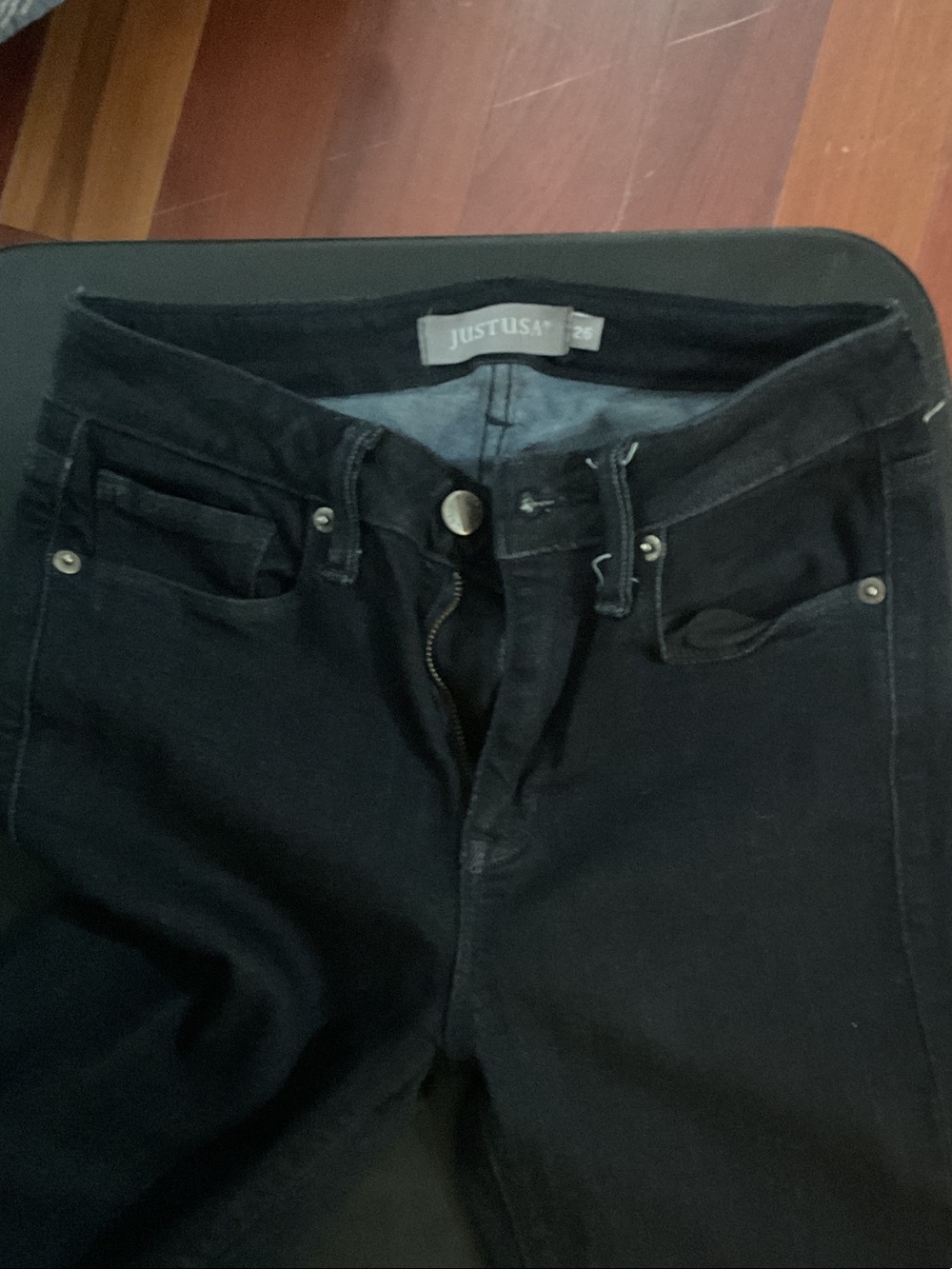 Just USA Women's Black Skinny Stretch Jeans